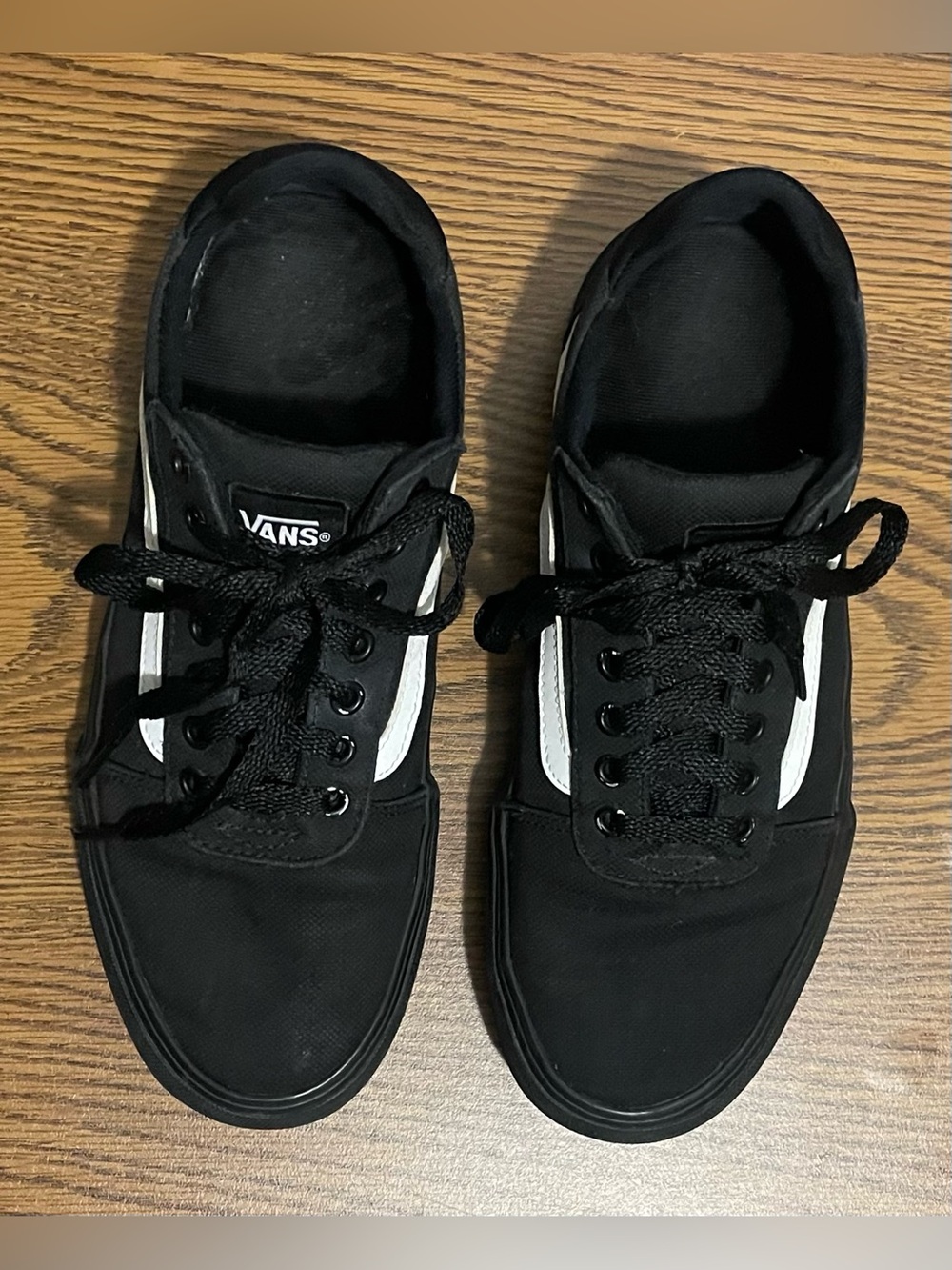 Vans Black Canvas Low-Top Sneakers